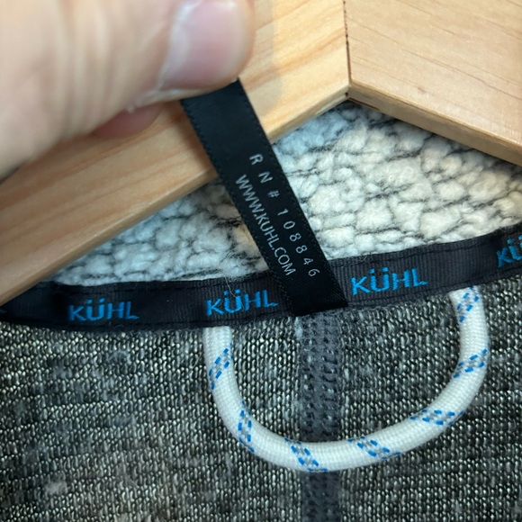 Kuhl Gray Kozet Wool Blend Full Zip Cozy Mock Neck Lightweight Vest Women Medium - Picture 5 of 8